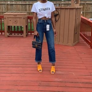 NEW Zara High Rise Mom Jeans